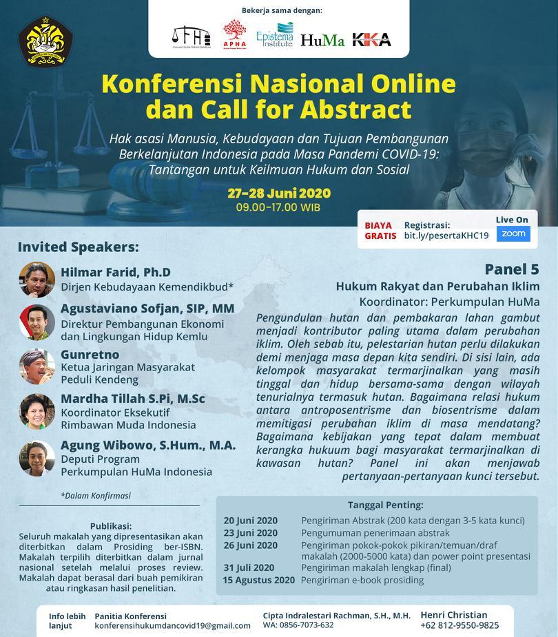Konferensi Nasional Online, Call for Abstract